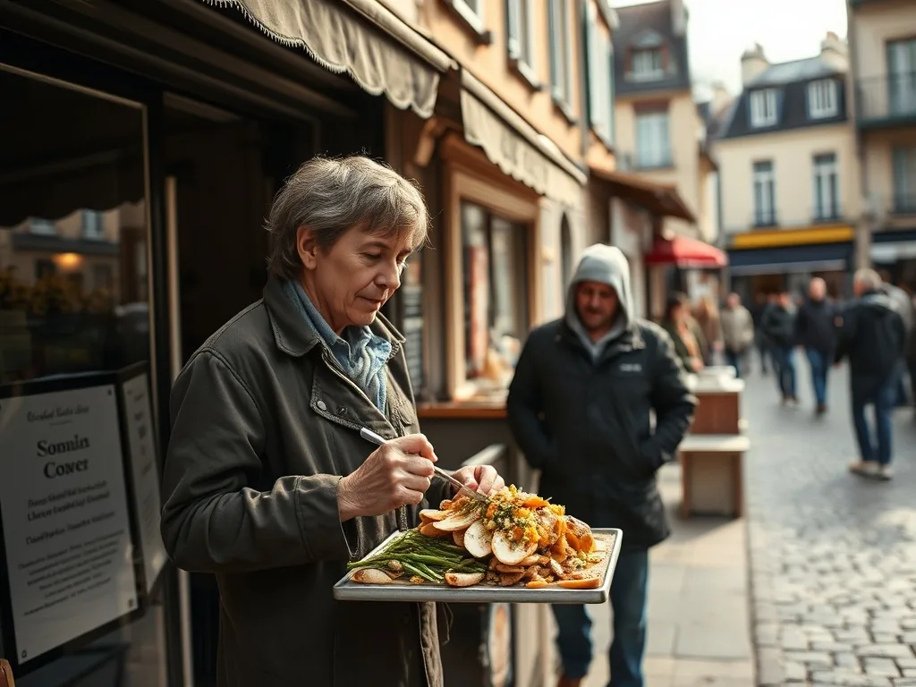 Un écrasé de pommes de terre doré avec des morceaux fondants, dans une assiette rustique