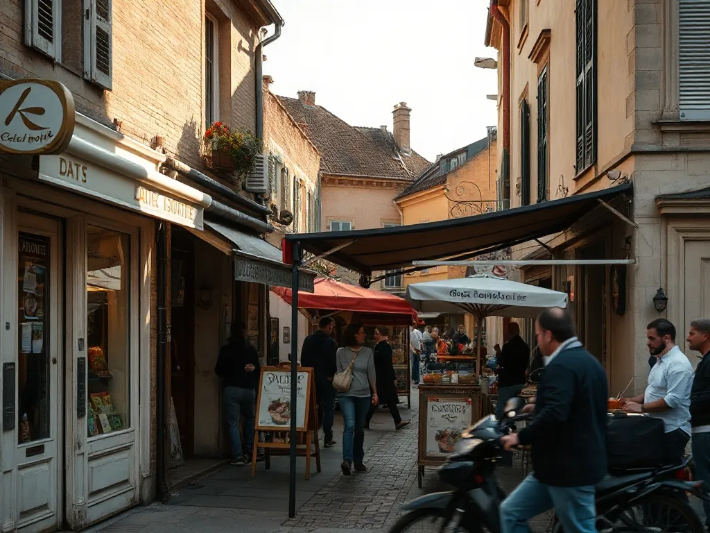 Grand saladier de soupe champenoise avec quartiers d'agrumes, framboises et bouteille de champagne dans une ambiance de fête